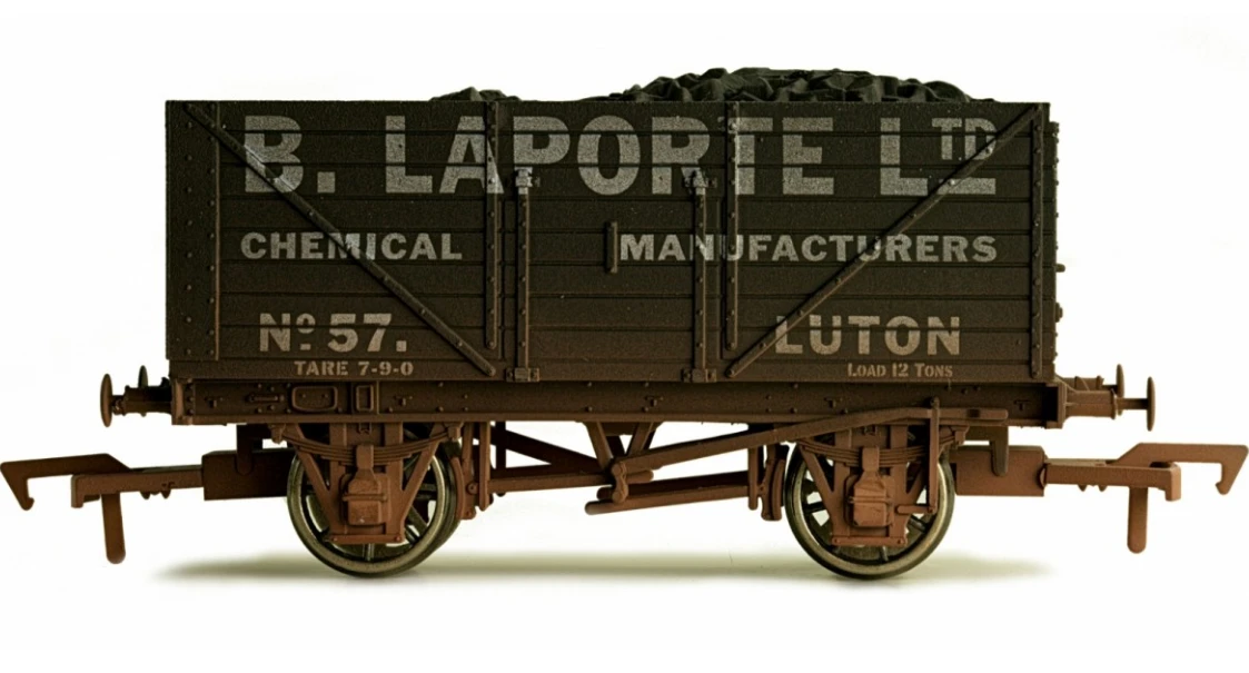 DAPOL 4F-080-117 OO GAUGE 8 PLANK WAGON LAPORTE 57 WEATHERED 1 DAPOL 4F-080-117 OO GAUGE 8 PLANK WAGON LAPORTE 57 WEATHERED