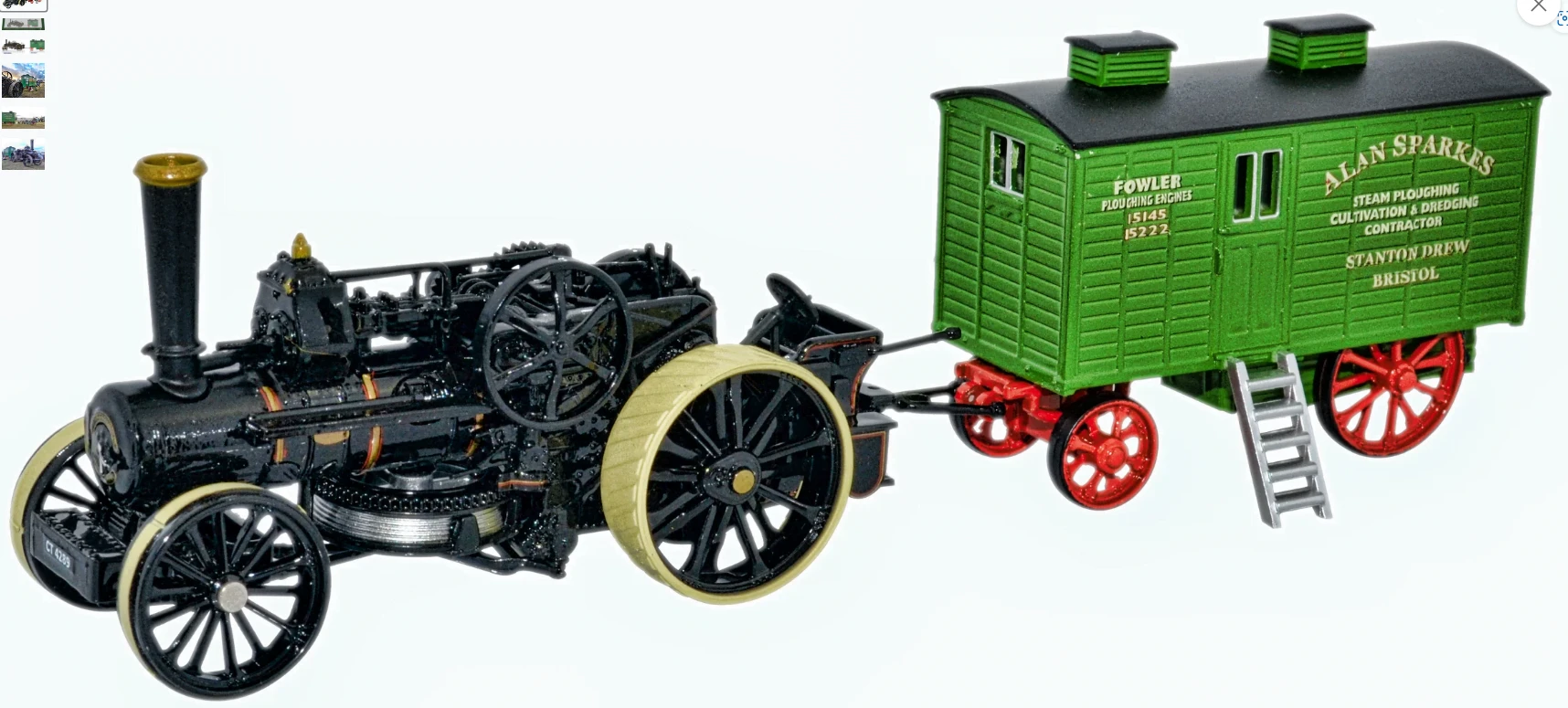 OXFORD DIECAST 76FBB002 Fowler BB1 Plough Engine No15222 Bristol Rover + Living 1:76 Scale 1 OXFORD DIECAST 76FBB002 Fowler BB1 Plough Engine No15222 Bristol Rover + Living 1:76 Scale