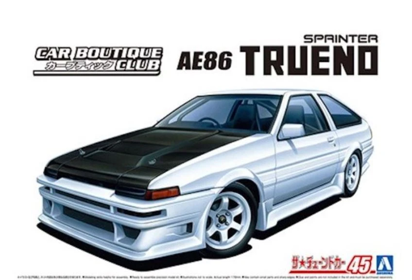 AOSHIMA 05863 Aoshima 1/24th TOYOTA TRUENO CAR BOUTIQUE 1 AOSHIMA 05863 Aoshima 1/24th TOYOTA TRUENO CAR BOUTIQUE