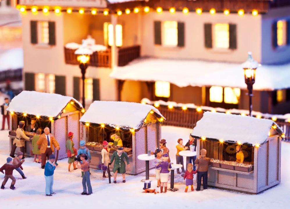NOCH 66412 Christmas Market Stalls 1 NOCH 66412 Christmas Market Stalls