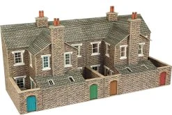 PO277 Metcalfe OO/H0 Low Relief Stone Terrace House Backs Kit