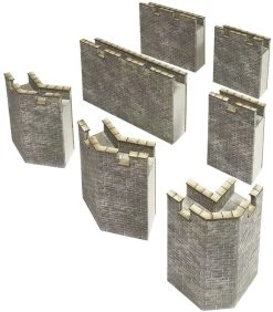 PO293 Metcalfe OO/H0 Castle Wall Curtains Kit