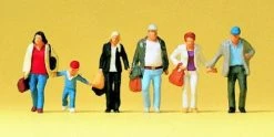 PREISER PR10516 WALKING TRAVELLERS (6) EXCLUSIVE FIGURE SET