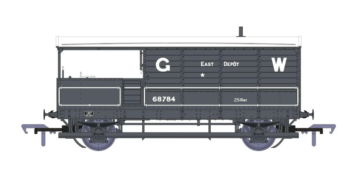 Rapido Trains UK RAPIDO 918003 GWR Dia. AA20 ‘Toad’ No. 68784, East Depot, GW Grey (large) 1 Rapido Trains UK RAPIDO 918003 GWR Dia. AA20 ‘Toad’ No. 68784, East Depot, GW Grey (large)