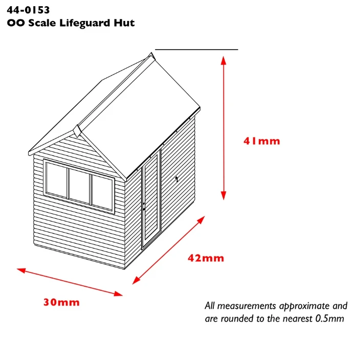 BACHMANN 44-0153 Lifeguard Hut 1 BACHMANN 44-0153 Lifeguard Hut