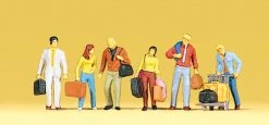 PREISER PR10115 WALKING PASSENGERS (6) EXCLUSIVE FIGURE SET