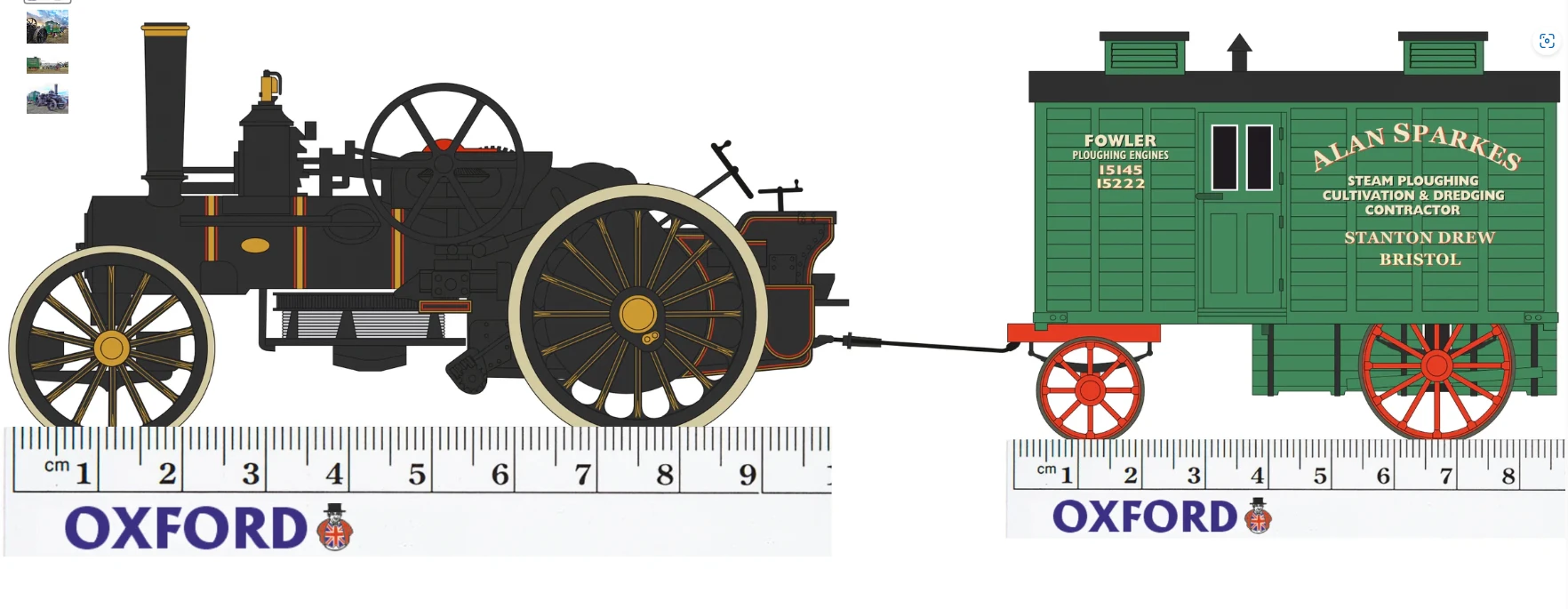 OXFORD DIECAST 76FBB002 Fowler BB1 Plough Engine No15222 Bristol Rover + Living 1:76 Scale 4 OXFORD DIECAST 76FBB002 Fowler BB1 Plough Engine No15222 Bristol Rover + Living 1:76 Scale - Image 4