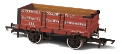 OXFORD RAIL OR76MW4008 4 Plank Mineral Wagon Greenhill Colliery No 334