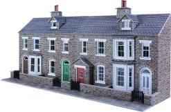 PO275 Metcalfe OO/H0 Low Relief Stone Terrace House Fronts Kit