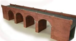 PO240 Metcalfe OO/H0 Double Track Red Brick Viaduct Kit