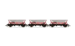 HORNBY R60063 HAA Hopper Wagons, Three Pack, BR Railfreight – Era 8