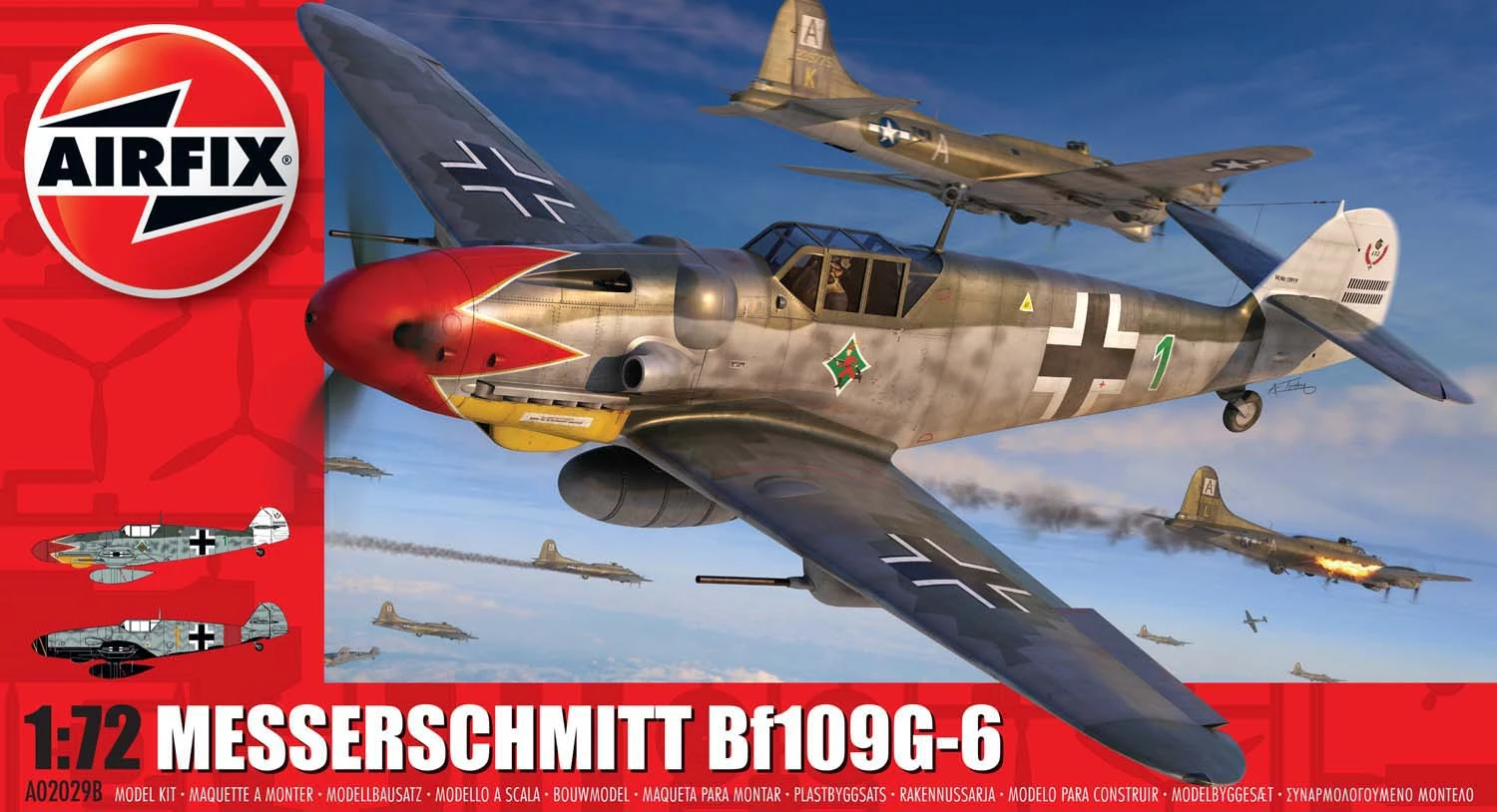 AIRFIX A02029B Messerschmitt Bf109G-6 1:72 Scale 1 AIRFIX A02029B Messerschmitt Bf109G-6 1:72 Scale