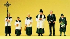 Preiser 10520 Funeral Group Catholic (Pack Of 6 Figures) – HO / OO