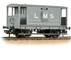 BACHMANN 38-552B Midland Railway 20T Brake Van With Duckets LMS Grey