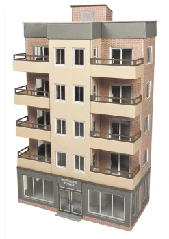 METCALFE PO360 00/H0 SCALE LOW RELIEF TOWER BLOCK