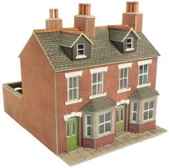 PO261 Metcalfe OO/H0 Red Brick Terraced Houses Kit