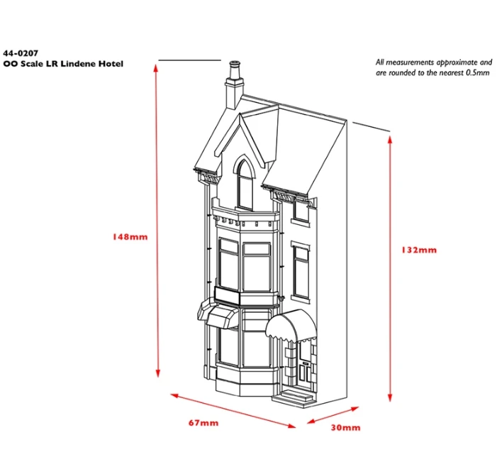 BACHMANN 44-0207 Low Relief Lindene Hotel 5 BACHMANN 44-0207 Low Relief Lindene Hotel - Image 5