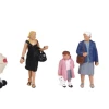 BACHMANN 36-046 Scenecraft Shopping Figures (Pack Of 6)