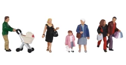 BACHMANN 36-046 Scenecraft Shopping Figures (Pack Of 6)