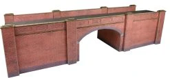 PO246 Metcalfe OO/H0 Railway Bridge In Red Brick Kit