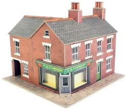 PO263 Metcalfe OO/H0 Red Brick Corner Shop Kit
