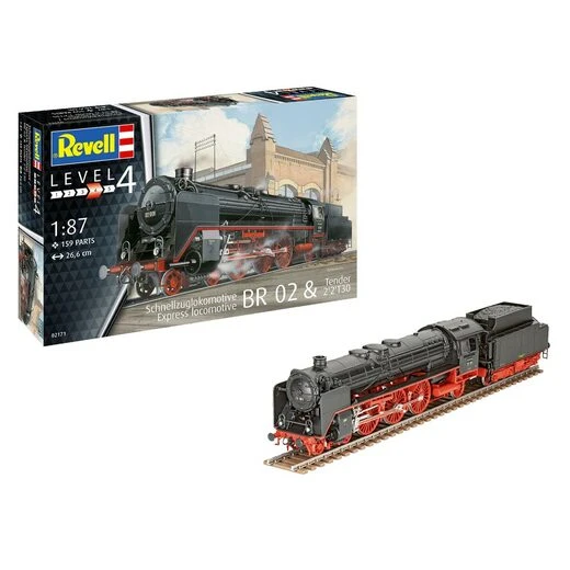 Revell 02171 Express Locomotive BR 02 & Tender 2’2’T30 1:87 Model Kit 2 Revell 02171 Express Locomotive BR 02 & Tender 2’2’T30 1:87 Model Kit - Image 2
