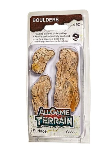 WOODLAND SCEINICS ALL GAME TERRAIN G6558 Surface Boulders 1 WOODLAND SCEINICS ALL GAME TERRAIN G6558 Surface Boulders