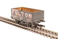 Oxford Rail OR76MW7018W 7 Plank Mineral Wagon – Fulton Coal Weathered – OO