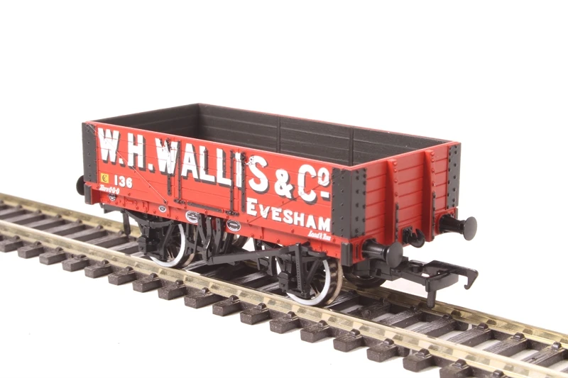 Bachmann 37-072 5 Plank Wagon Wooden Floor W. H. Wallis & Co Red 2 Bachmann 37-072 5 Plank Wagon Wooden Floor W. H. Wallis & Co Red - Image 2