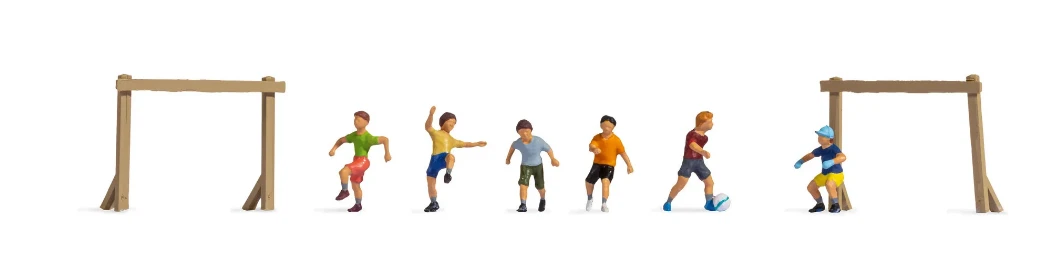 NOCH 15817 CHILDREN PLAYING FOOTBALL (6) FIGURE SET OO SCALE 1 NOCH 15817 CHILDREN PLAYING FOOTBALL (6) FIGURE SET OO SCALE