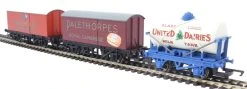 Hornby R6991 3 Pk Retro Wagons United Dairies, Jacob Biscuits & Palethorpes -Preiser Shop ed3985606d04219f2bd268ddf80c30fc